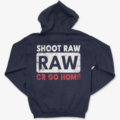 Hoodie Navy / S Shoot RAW - Zip Hoodie