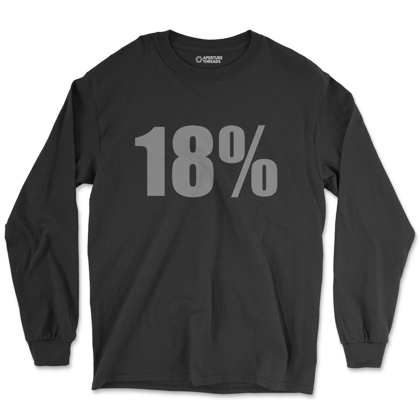 Long-sleeve Black / M 18% Grey - Long Sleeve