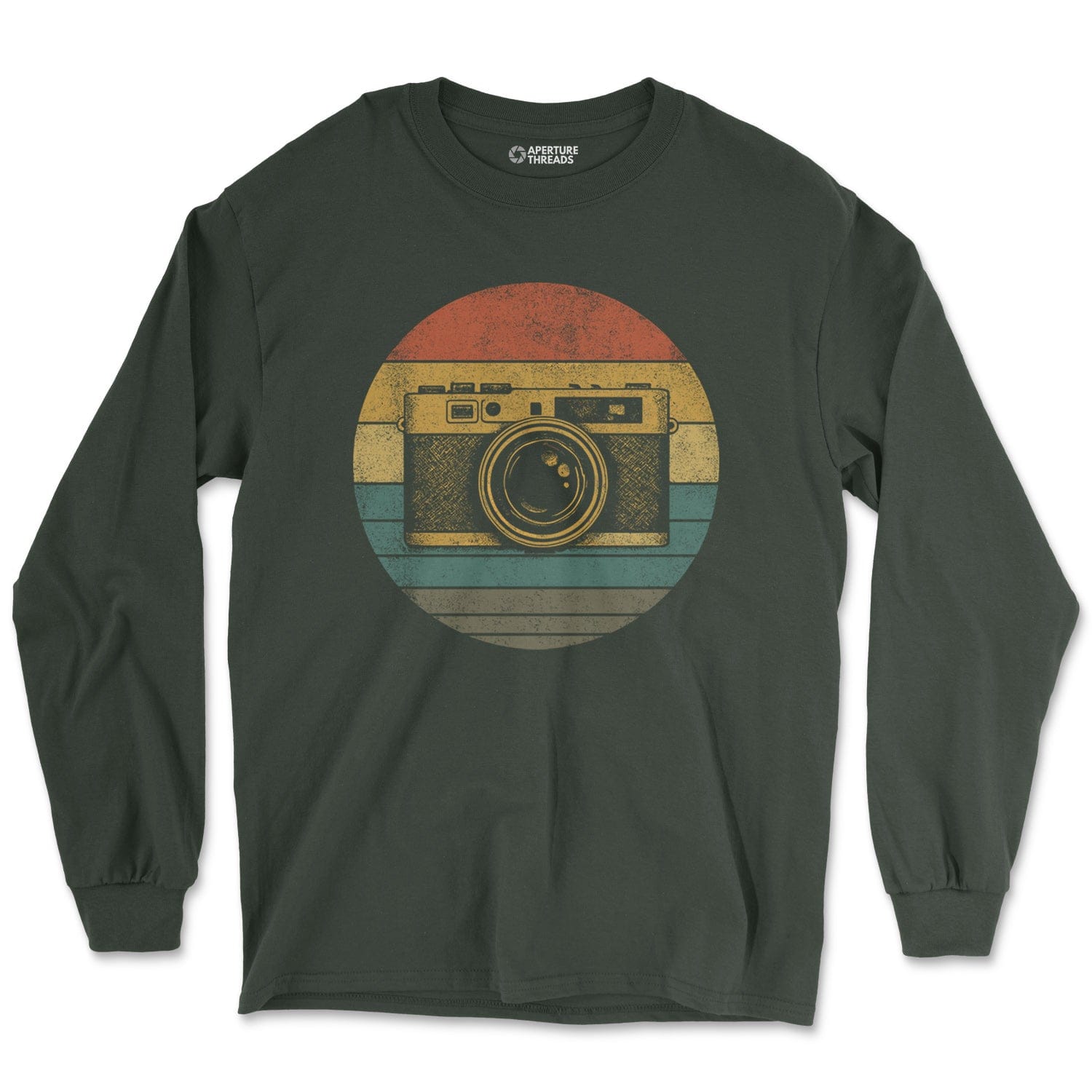 Long-sleeve Forest Green / M Camera Sunset - Long Sleeve