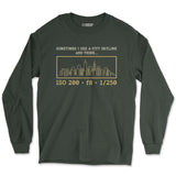 Long-sleeve Forest Green / S City Skyline - Long Sleeve
