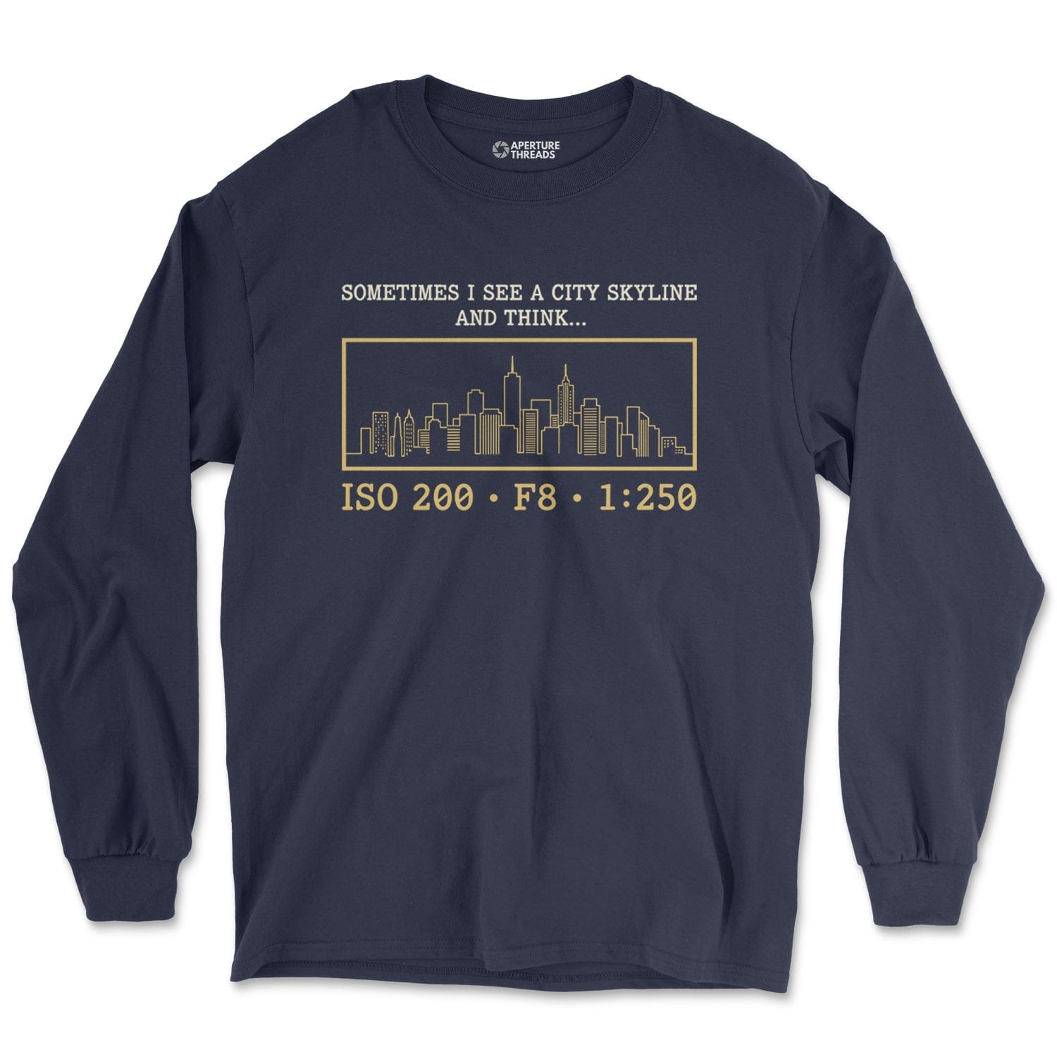 Long-sleeve Navy / M City Skyline - Long Sleeve