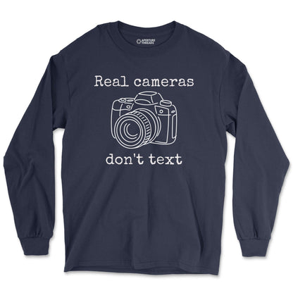 Long-sleeve Navy / M Real Cameras - Long Sleeve