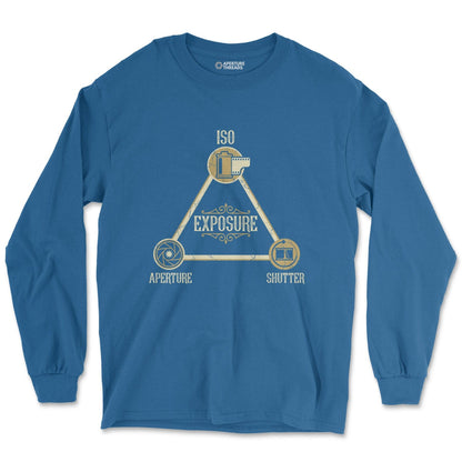 Long-sleeve Royal / M Exposure Triangle - Long Sleeve