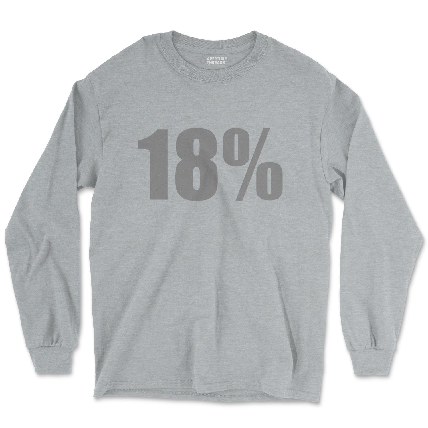 Long-sleeve Sport Grey / M 18% Grey - Long Sleeve
