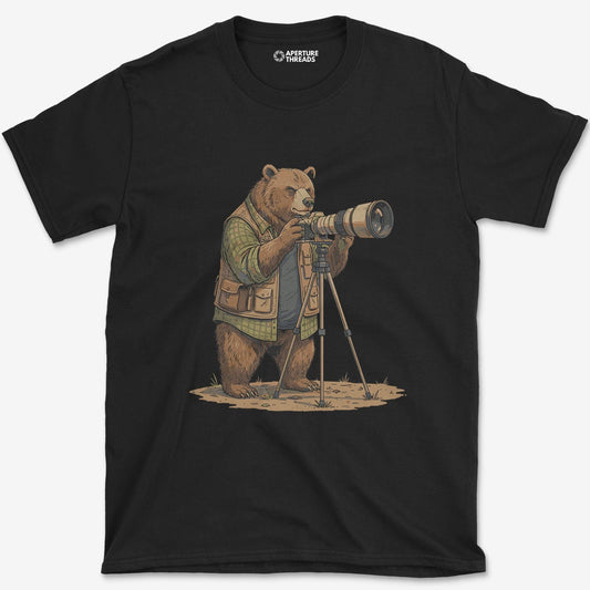 T-Shirt Black / S Bear Photographer T-Shirt