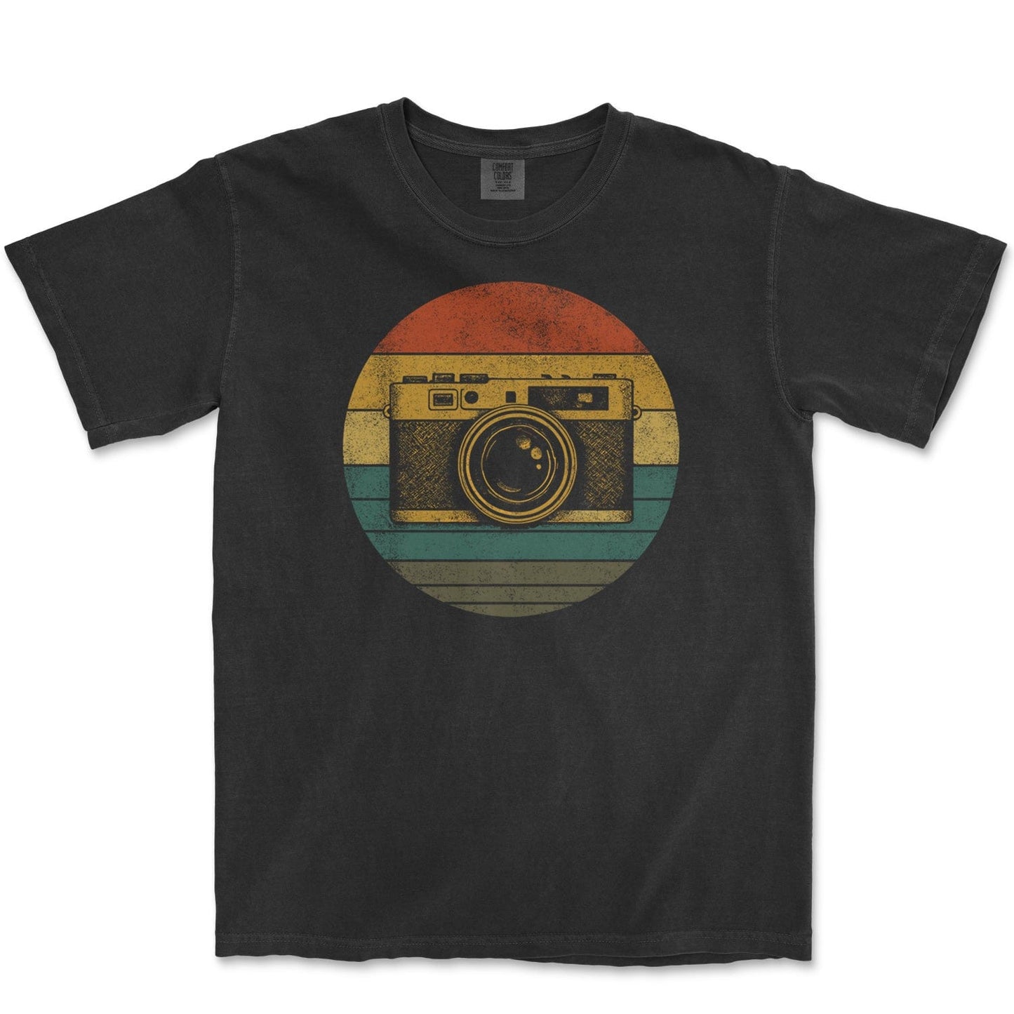 T-Shirt Black / S Camera Sunset - Premium T-Shirt