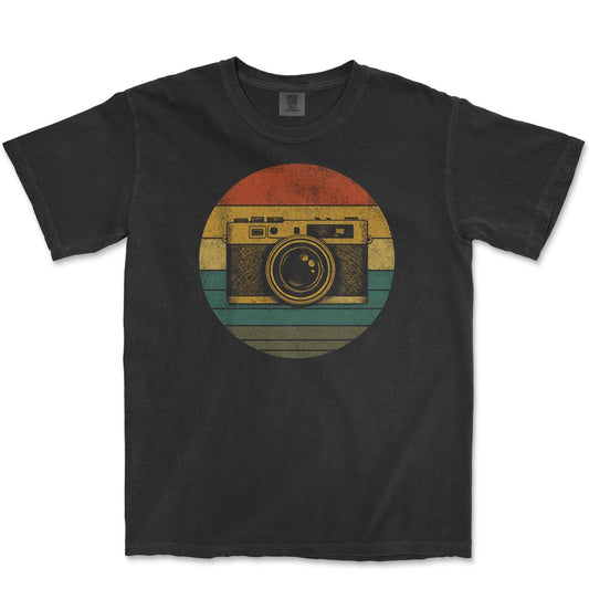 T-Shirt Black / S Camera Sunset - Premium T-Shirt