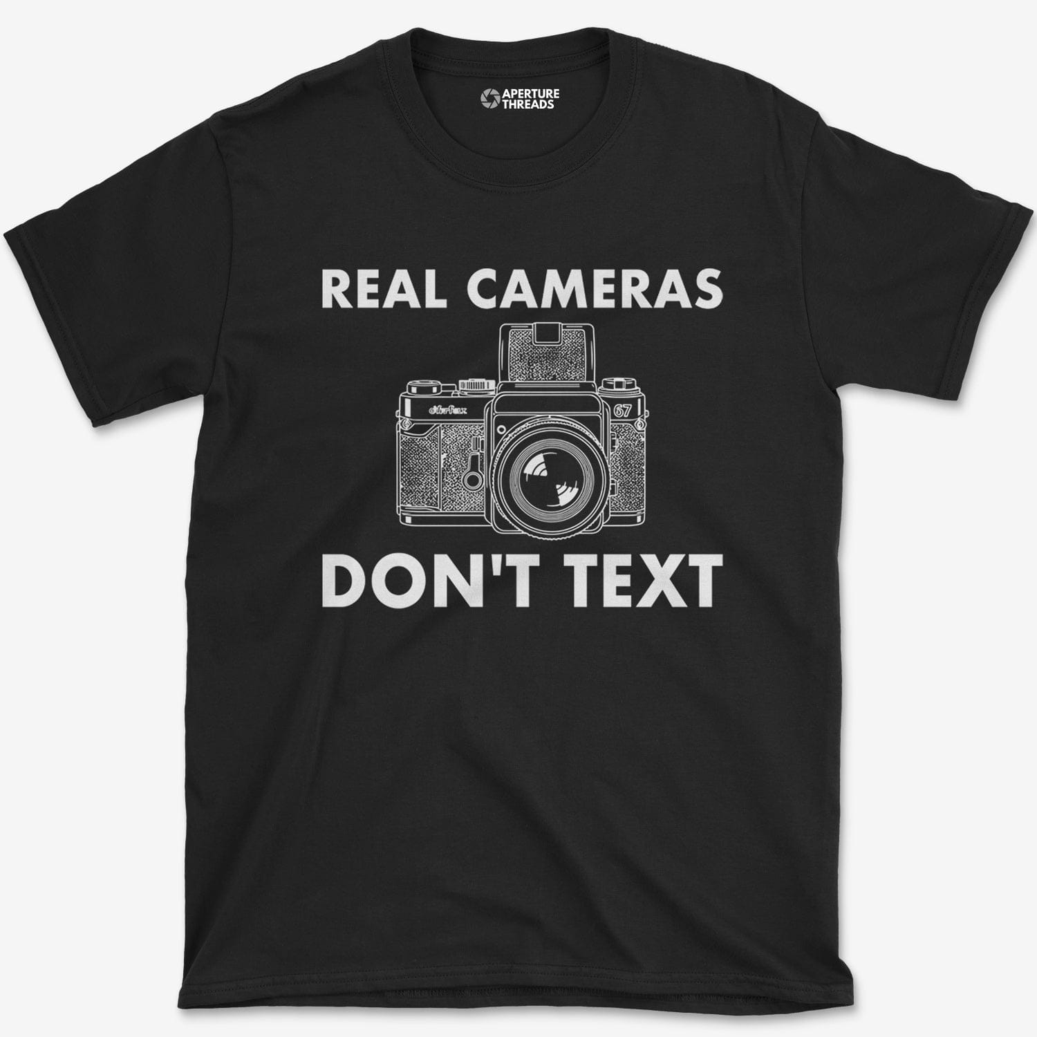 T-Shirt Black / S Cameras Don't Text T-Shirt