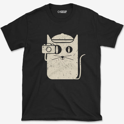 T-Shirt Black / S Cat Camera T-Shirt