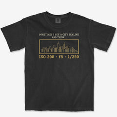 T-Shirt Black / S City Skyline - Premium T-Shirt