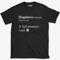 T-Shirt Black / S Happiness Card T-Shirt