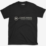 T-Shirt Black / S I Shoot Manual T-Shirt