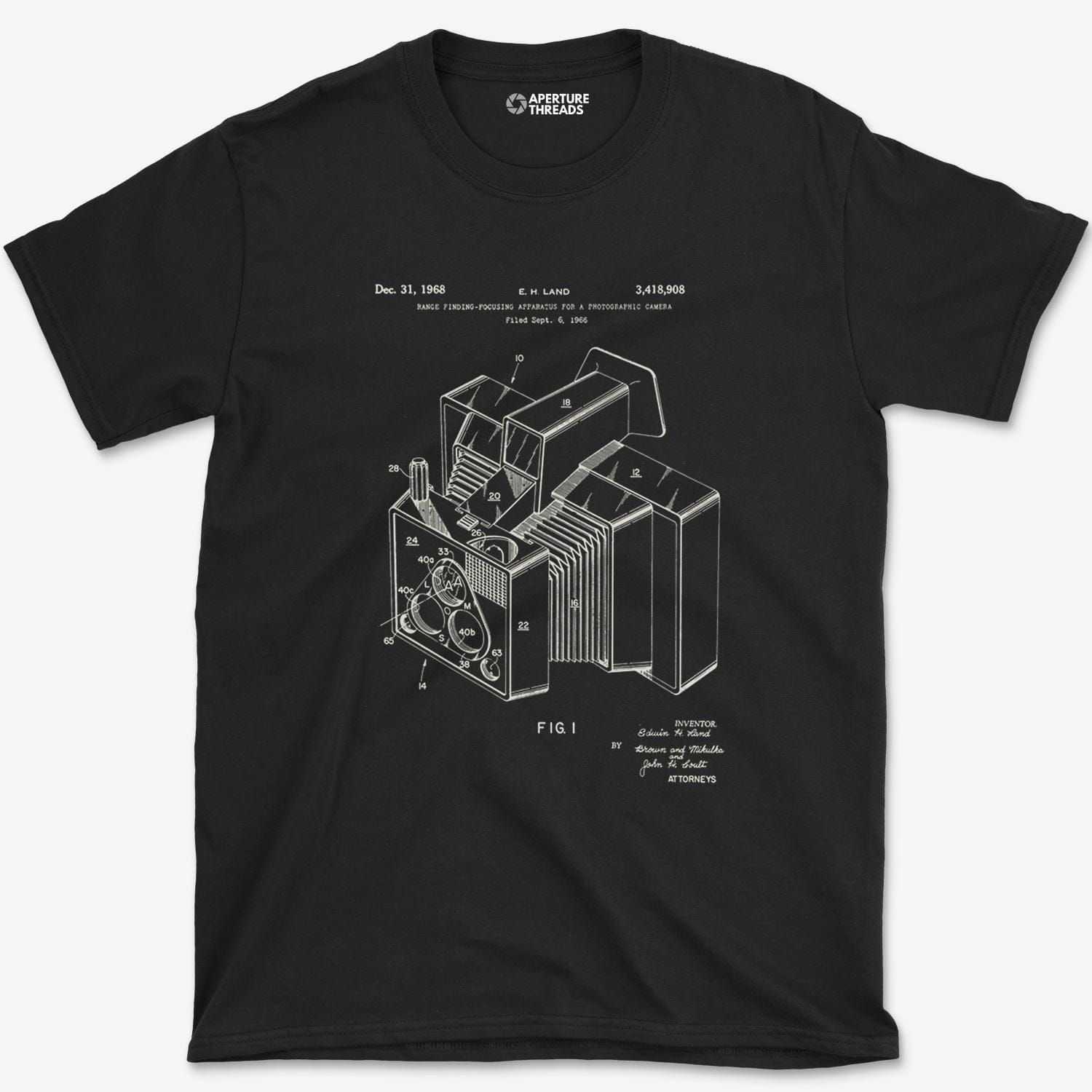 T-Shirt Black / S Land Blueprint T-Shirt