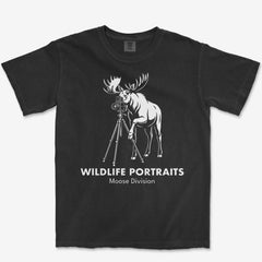 T-Shirt Black / S Moose Portraits Heavyweight Tee