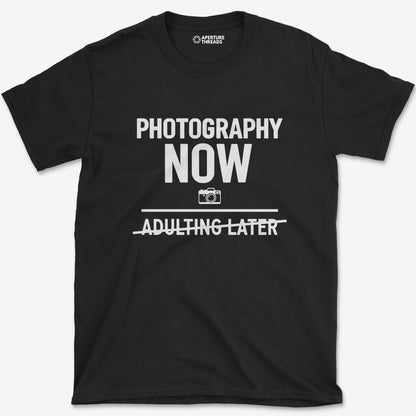 T-Shirt Black / S Photography Now T-Shirt