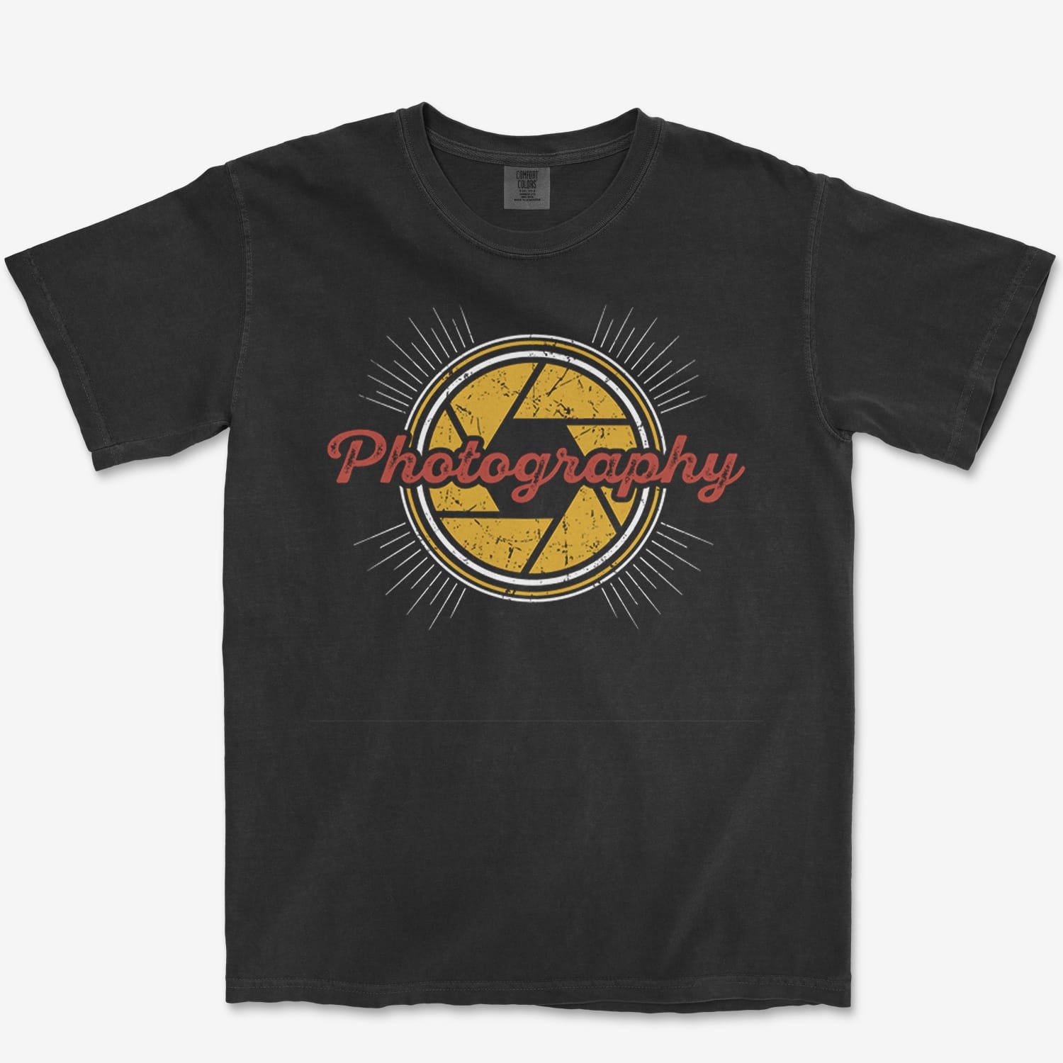 T-Shirt Black / S Photography Retro Heavyweight Tee