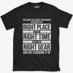 T-Shirt Black / S Right Place T-Shirt