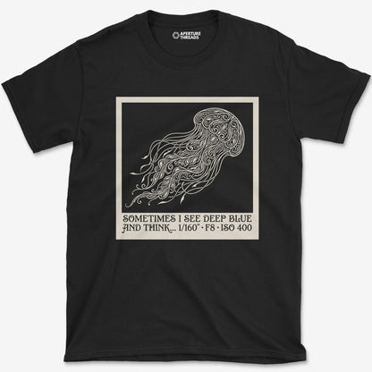 T-Shirt Black / S See Deep Blue T-Shirt