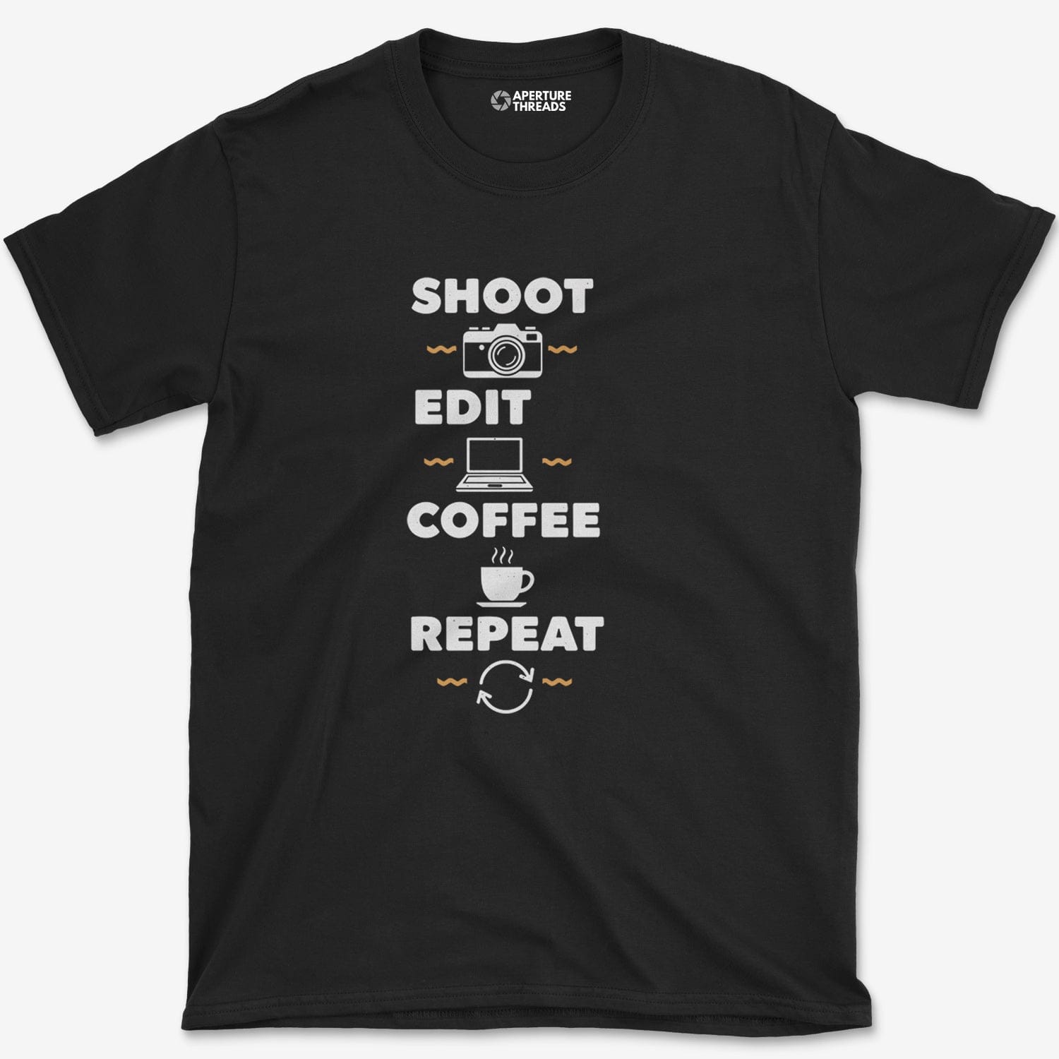 T-Shirt Black / S Shoot Coffee Repeat T-Shirt