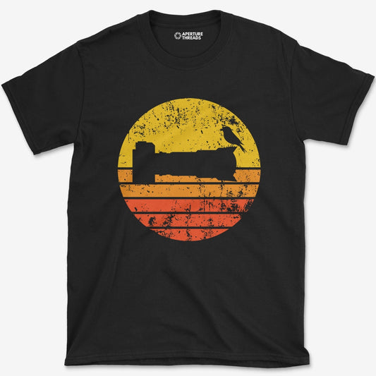 T-Shirt Black / S Sunset Bird Camera T-Shirt