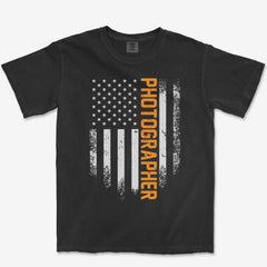 T-Shirt Black / S USA Photographer Heavyweight Tee