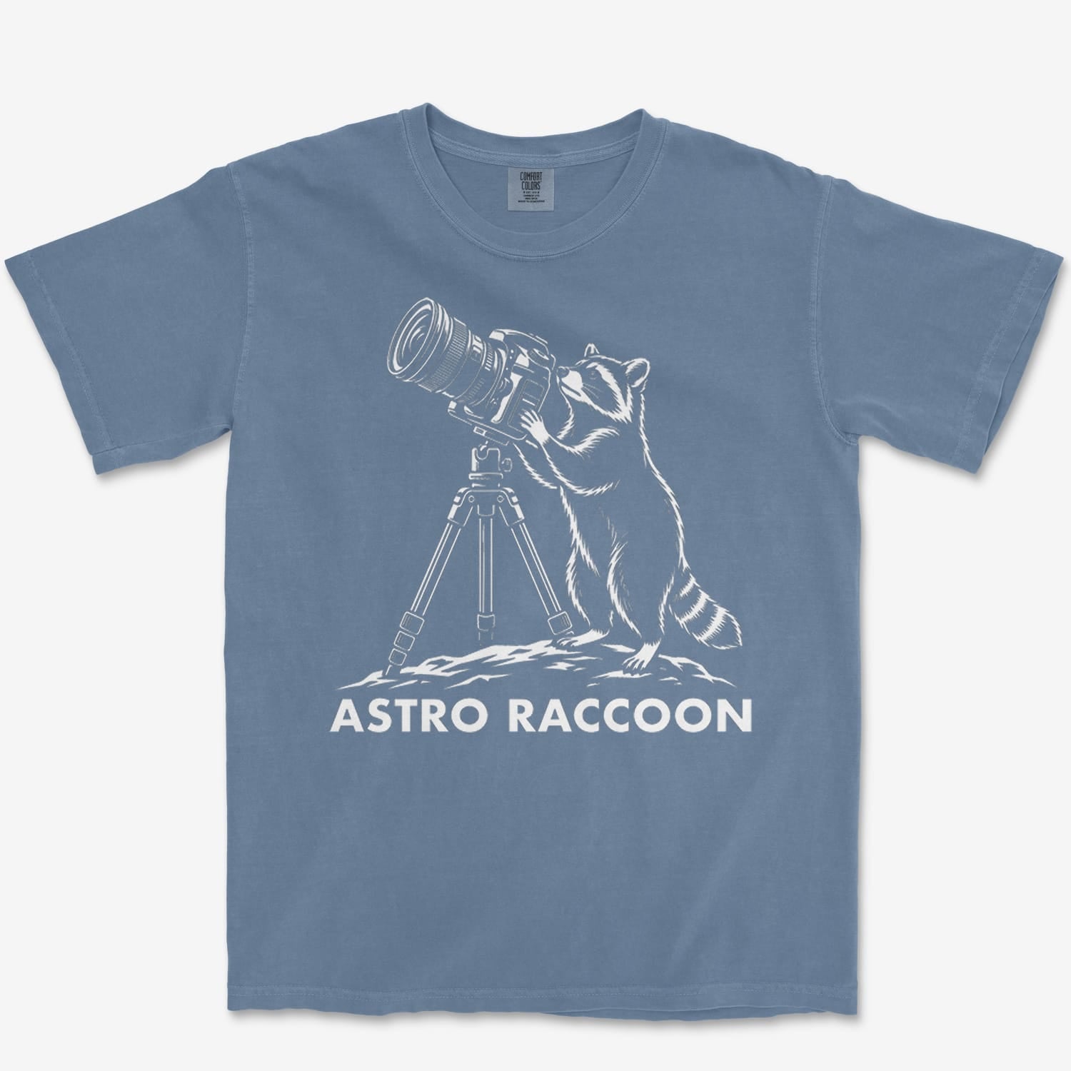 T-Shirt Blue Jean / S Astro Raccoon Heavyweight Tee