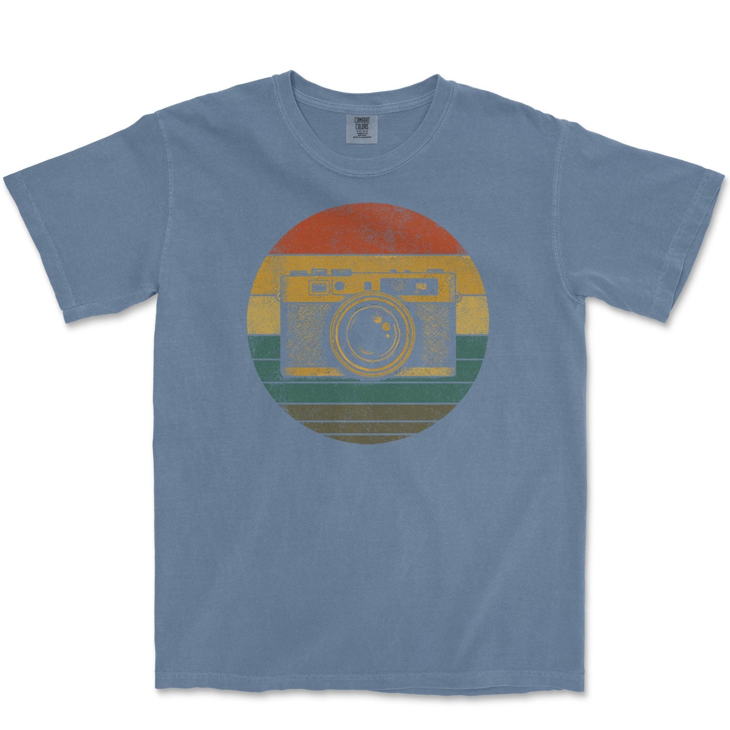 T-Shirt Blue Jean / S Camera Sunset - Premium T-Shirt