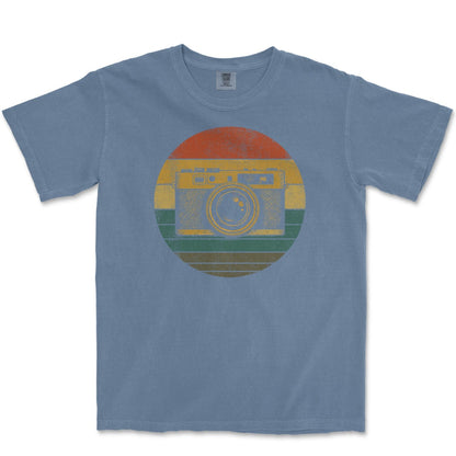 T-Shirt Blue Jean / S Camera Sunset - Premium T-Shirt