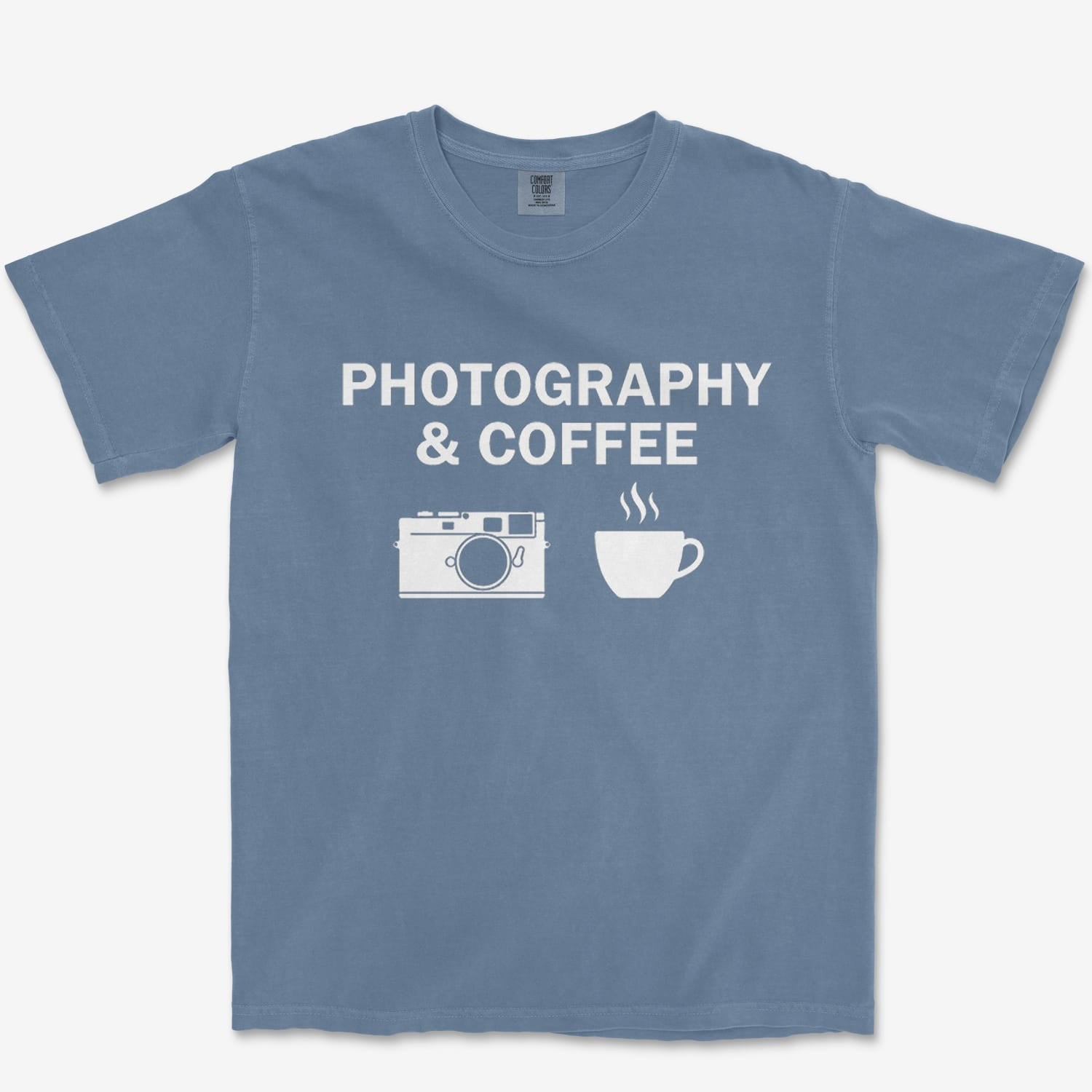 T-Shirt Blue Jean / S Coffee & Photography Heavyweight Tee