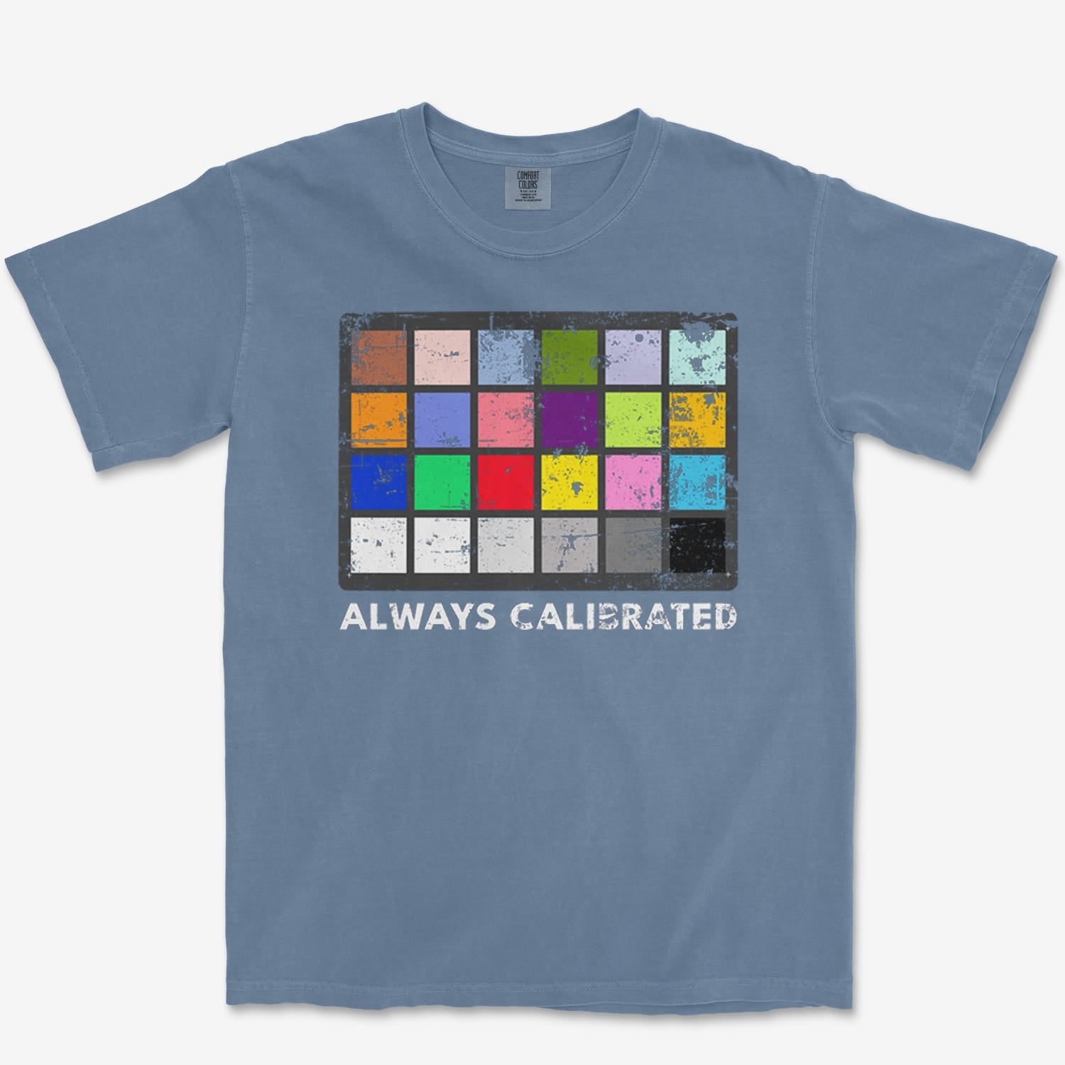 T-Shirt Blue Jean / S Color Checker Heavyweight Tee
