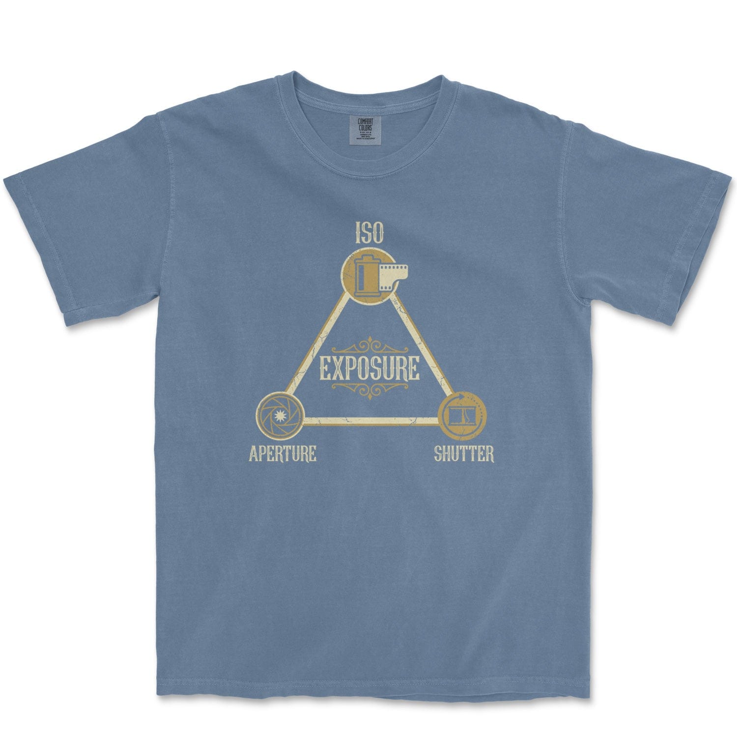 T-Shirt Blue Jean / S Exposure Triangle - Premium T-Shirt