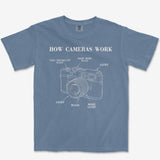 T-Shirt Blue Jean / S How Cameras Work Heavyweight Tee