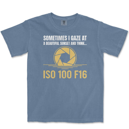 T-Shirt Blue Jean / S ISO 100 F16 - Premium T-Shirt