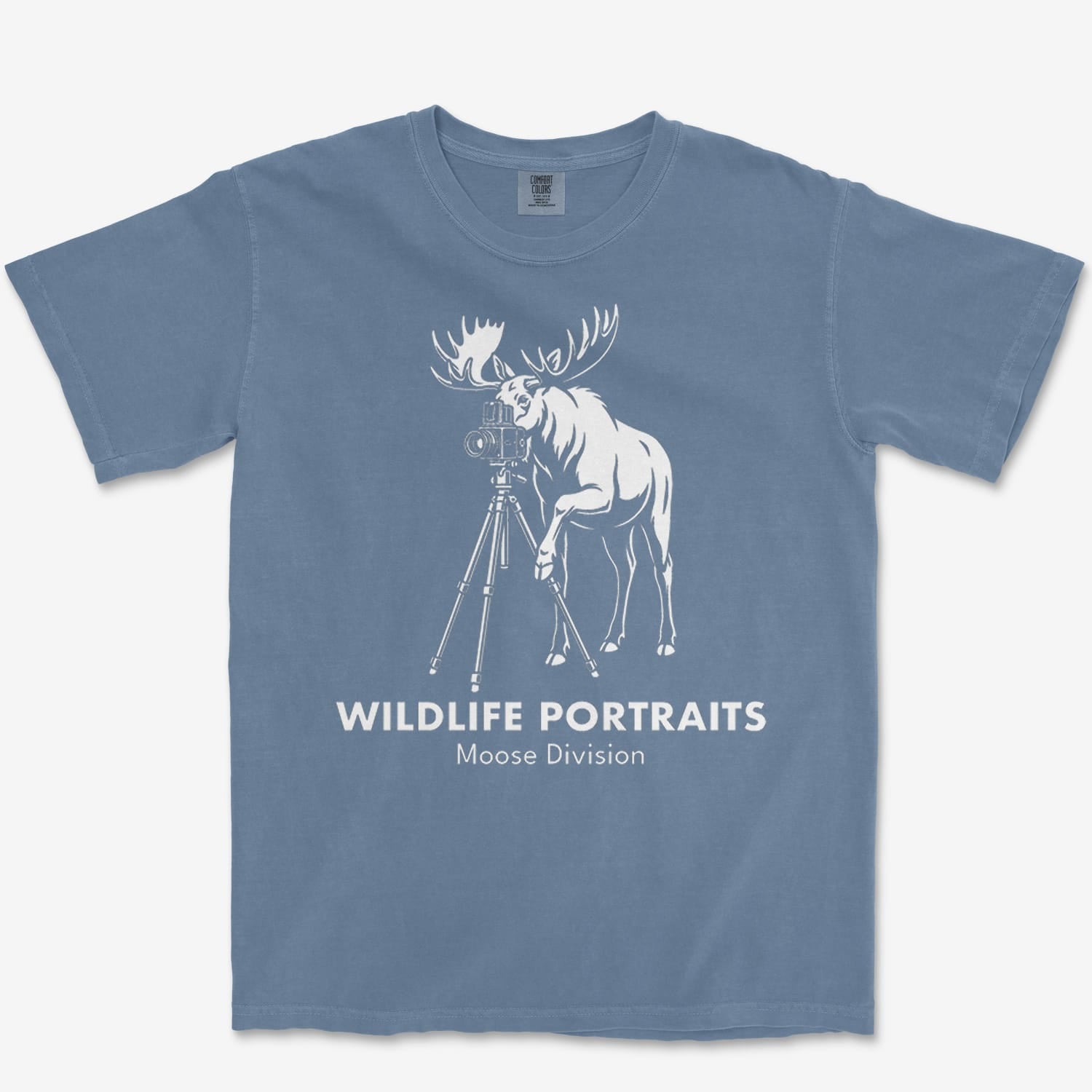 T-Shirt Blue Jean / S Moose Portraits Heavyweight Tee