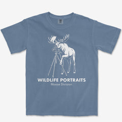 T-Shirt Blue Jean / S Moose Portraits Heavyweight Tee