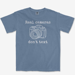 T-Shirt Blue Jean / S Real Cameras - Premium T-Shirt