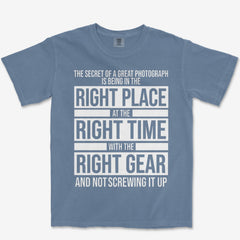 T-Shirt Blue Jean / S Right Place Heavyweight Tee