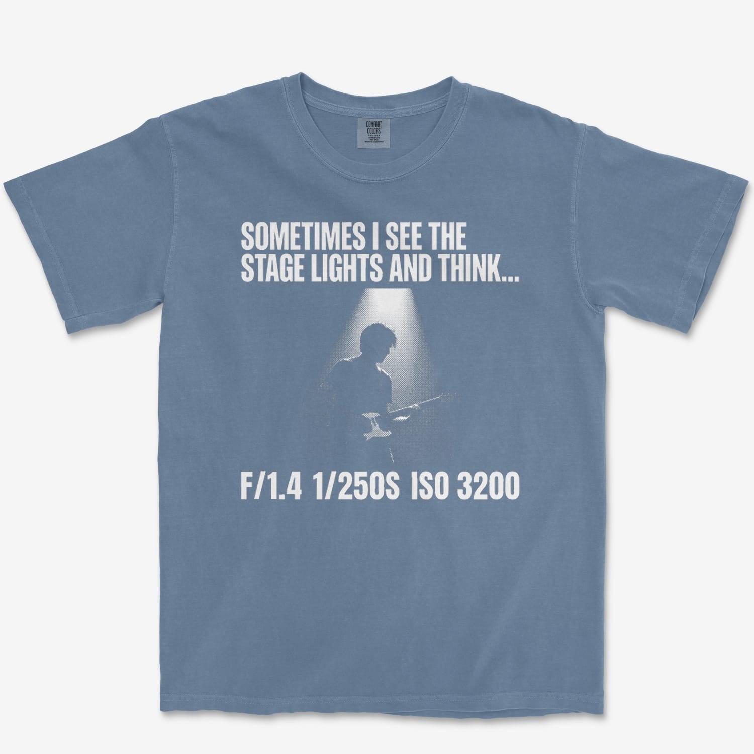T-Shirt Blue Jean / S See Stage Heavyweight Tee