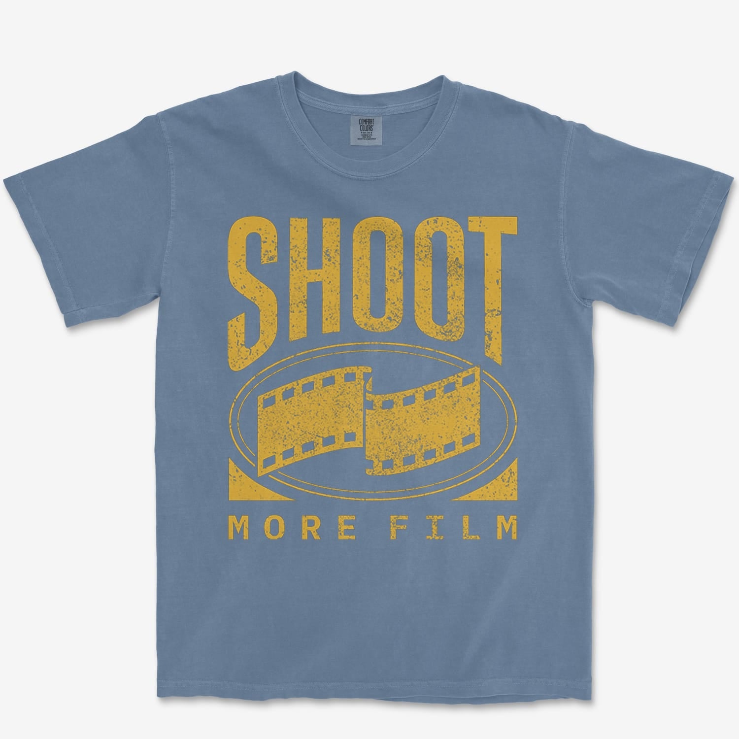 T-Shirt Blue Jean / S Shoot More Film Heavyweight Tee
