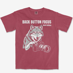 T-Shirt Brick / S Back Button Focus Heavyweight Tee