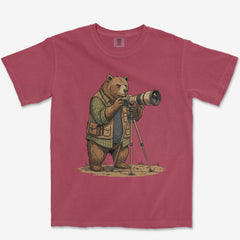 T-Shirt Brick / S Bear Photographer Heavyweight Tee