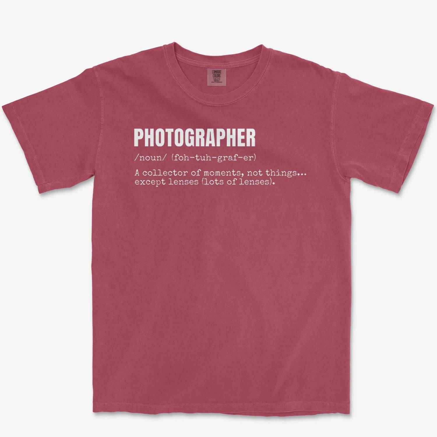 T-Shirt Brick / S Photographer Definition Heavyweight Tee