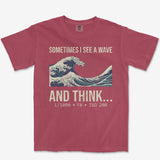 T-Shirt Brick / S See A Wave Heavyweight Tee