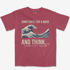 T-Shirt Brick / S See A Wave Heavyweight Tee