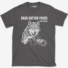 T-Shirt Charcoal / S Back Button Focus T-Shirt