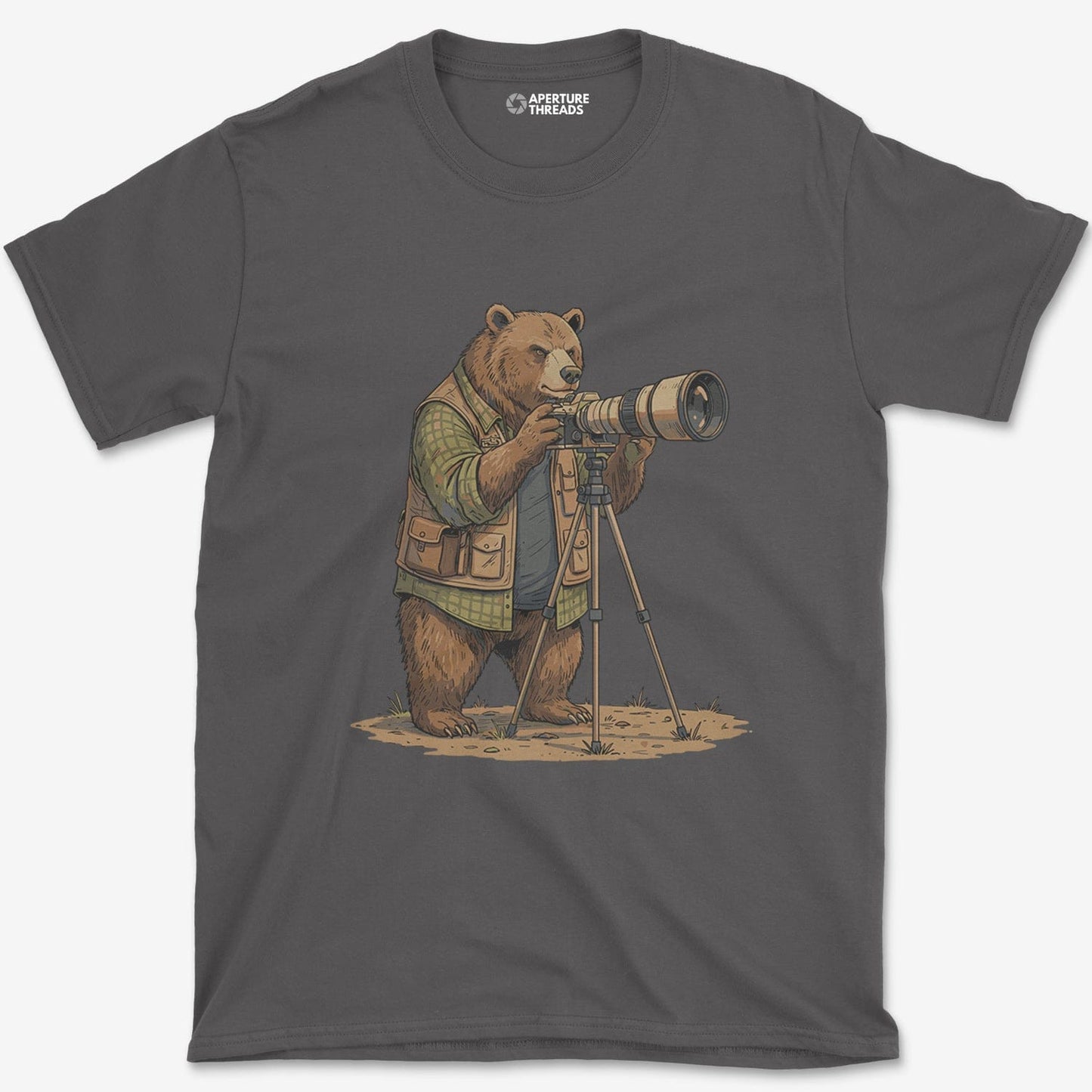 T-Shirt Charcoal / S Bear Photographer T-Shirt