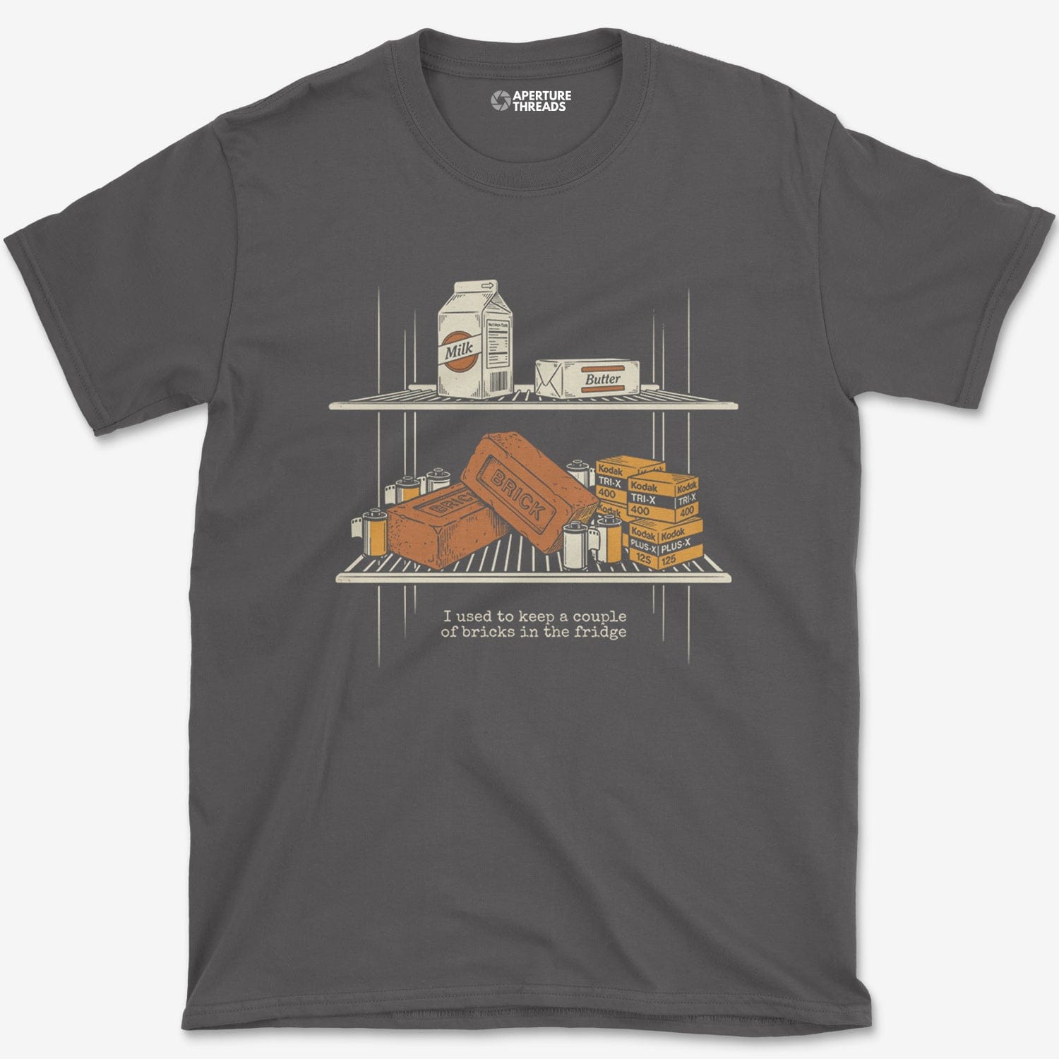 T-Shirt Charcoal / S Bricks Fridge Gfx T-Shirt