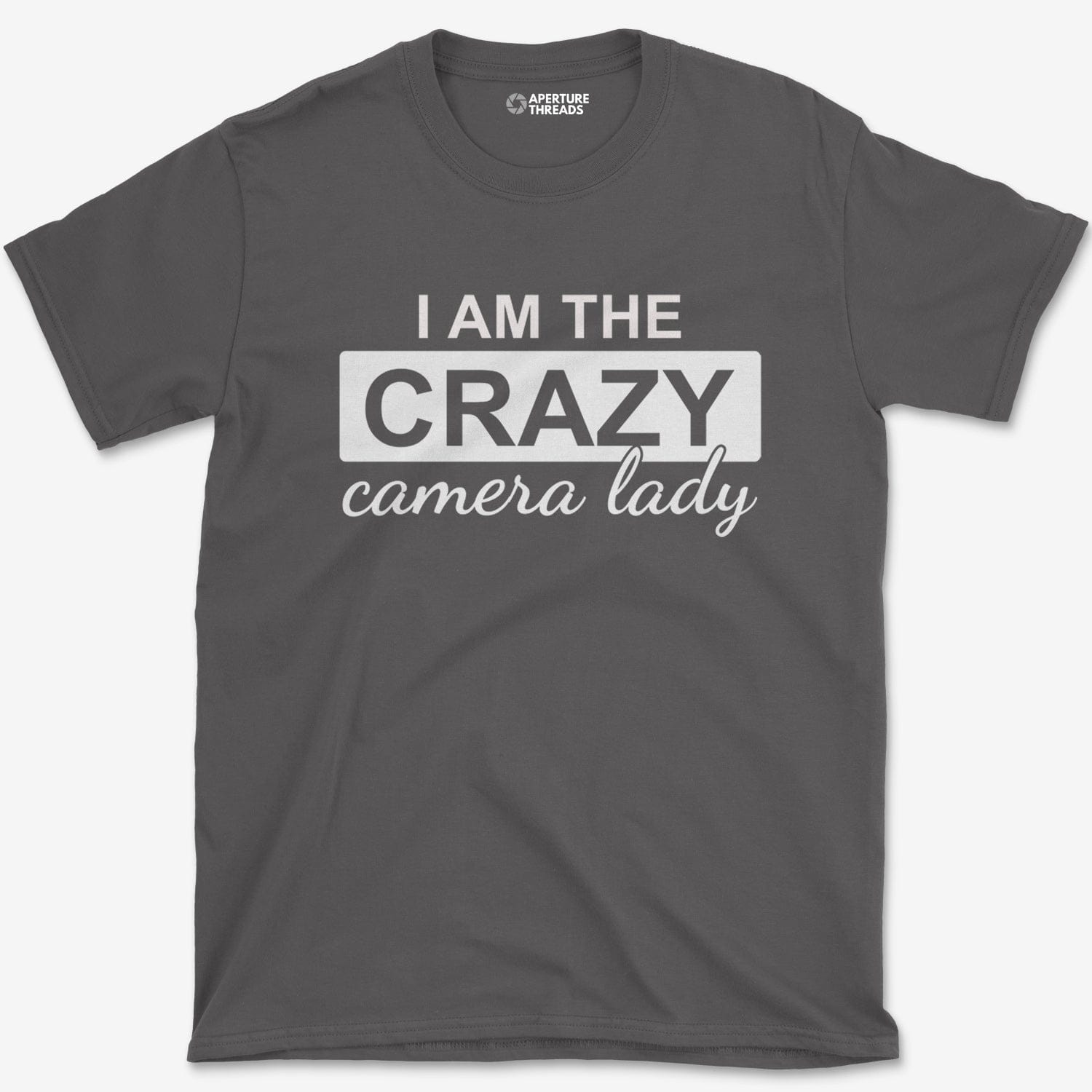 T-Shirt Charcoal / S Crazy Camera Lady T-Shirt