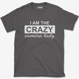 T-Shirt Charcoal / S Crazy Camera Lady T-Shirt