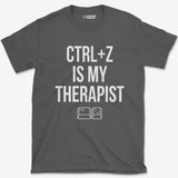 T-Shirt Charcoal / S CTRL Z Therapist T-Shirt